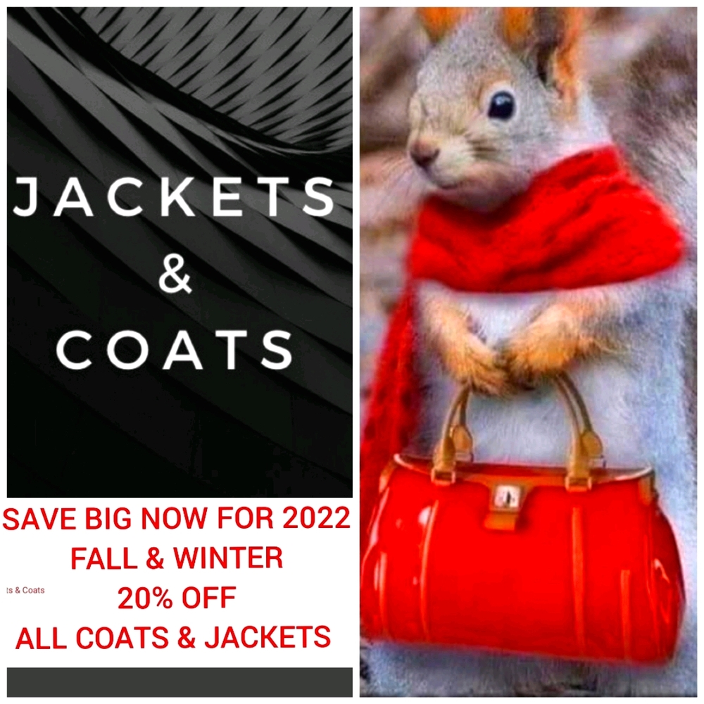 FALL & WINTER  "COATS & JACKETS" CLEARANCE SALE